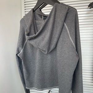 NWT Grey Crop Sweatshirt